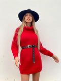 Maxi maglione rosso