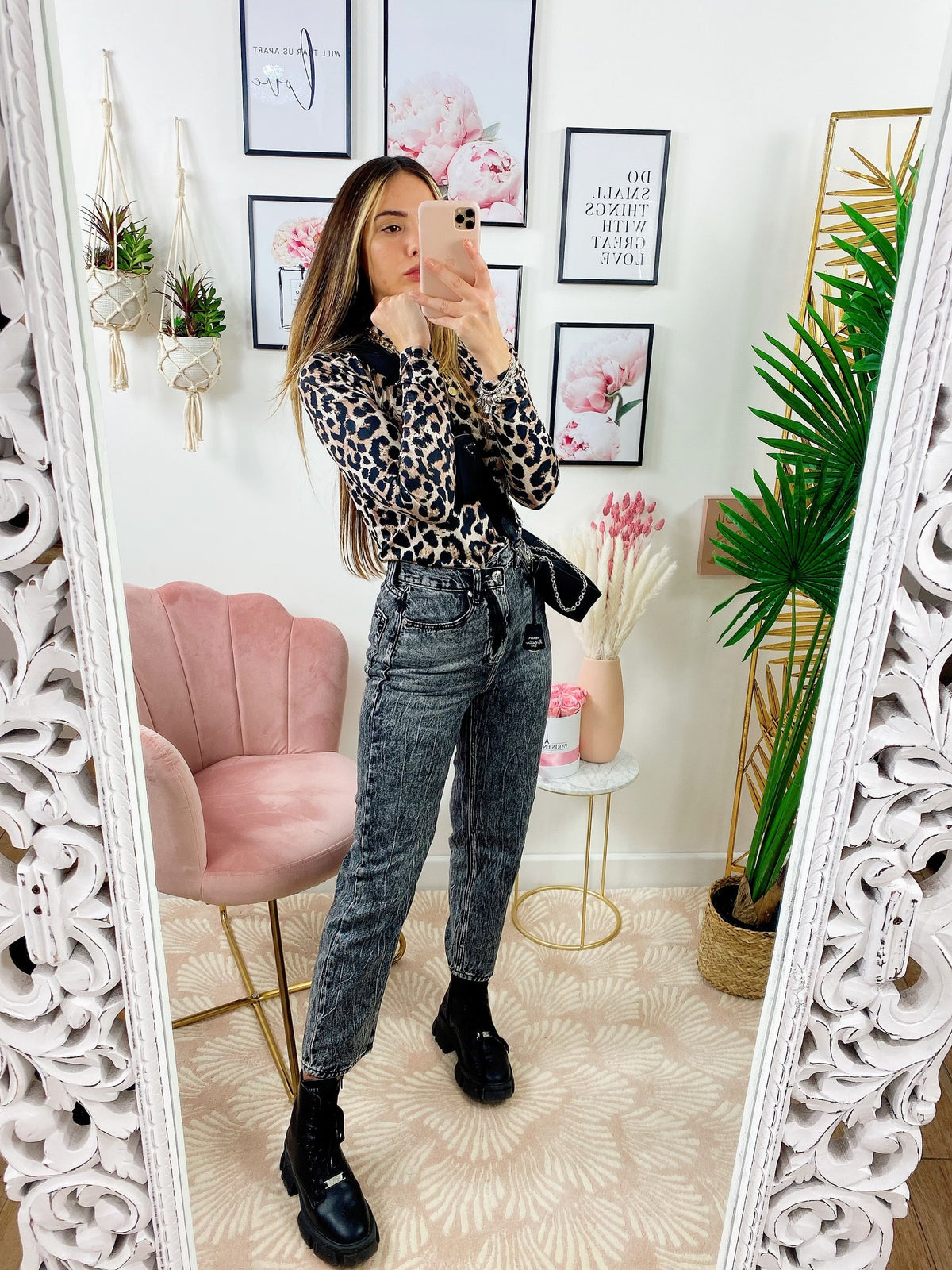 Jeans Bottone asimmetrico Grigio