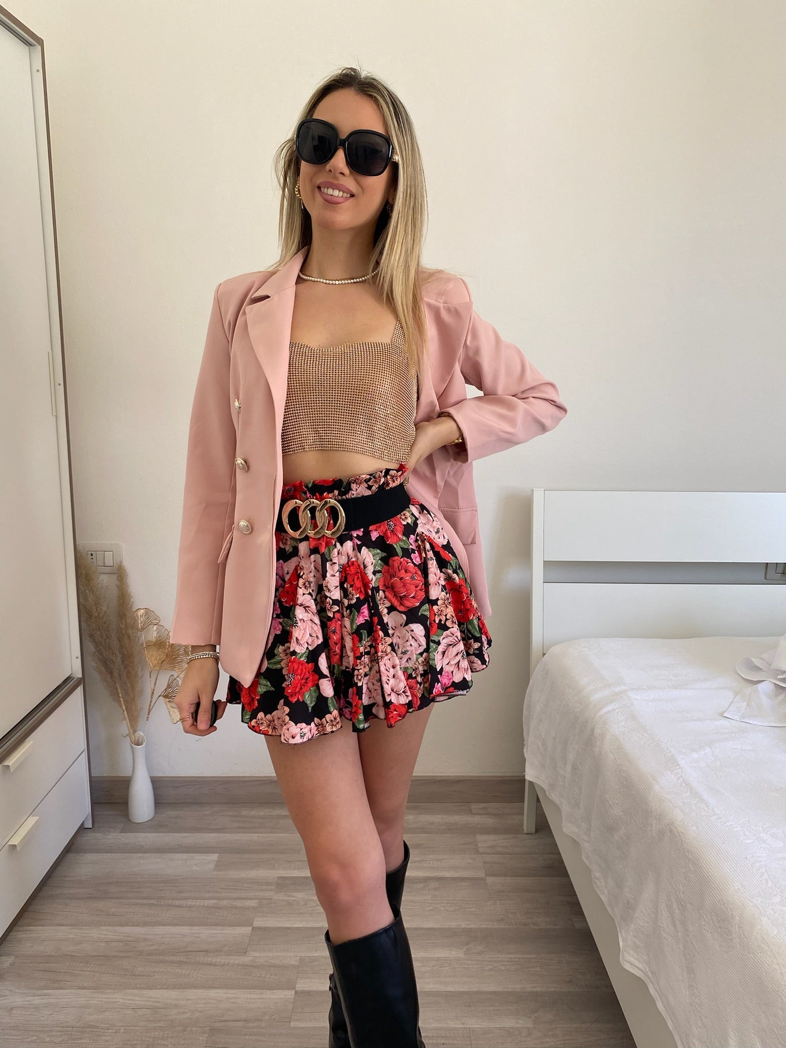 Top luxsequin rosa gold