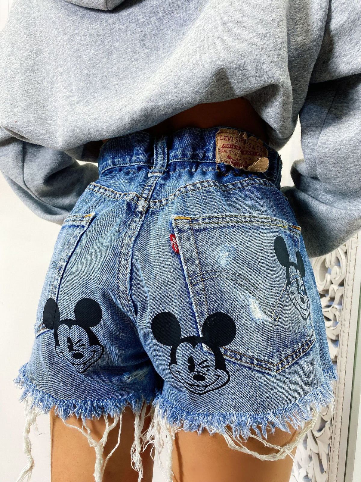 Short Levi’s Vintage con stampa bagno medio