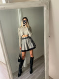 Maglione crop beige