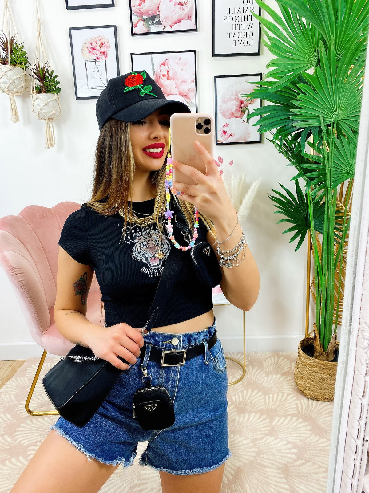 T-shirt Crop Tiger