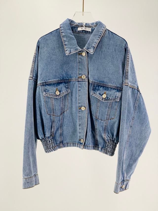 Giacca di jeans con elastico