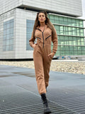 Tuta intera Camel con zip