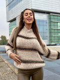 Maxi maglione con dettaglio lurex