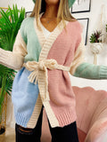 Cardigan Rainbow quality dettaglio celeste