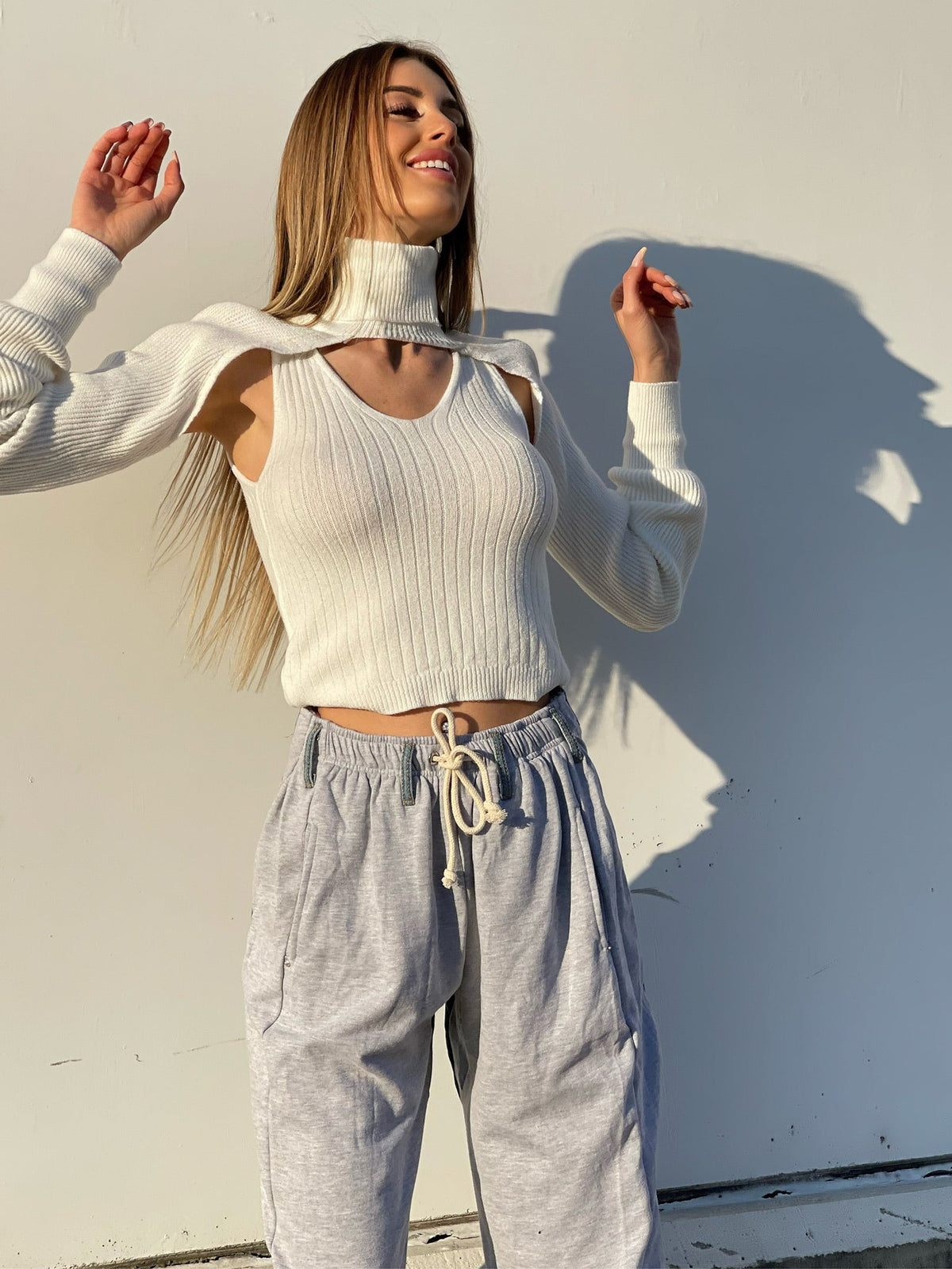 Maglioncino due pezzi bianco