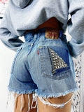 Short Levi’s Vintage bagno medio con borchie