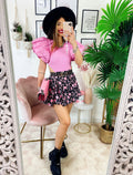 Body con voilant Rosa barbie