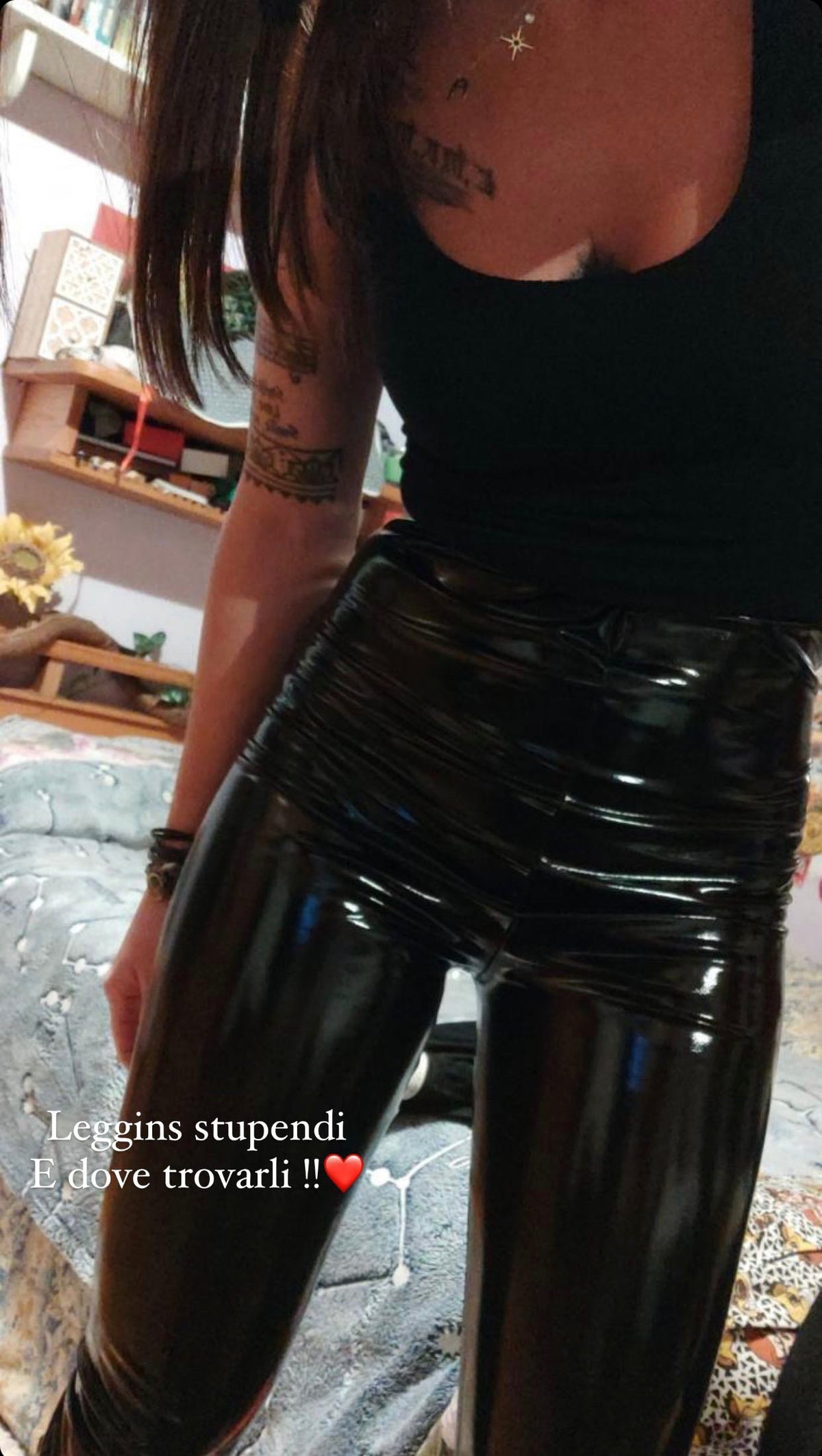 Leggins eco pelle vinile
