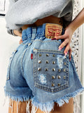 Short Levi’s Vintage bagno medio con borchie