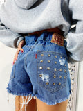 Short Levi’s Vintage bagno medio con borchie