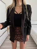 Blazer con bottoni Nero