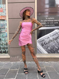Abito a portafoglio rosa