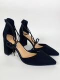Sandalo alla schiava glitter total black