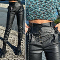 Pantalone in ecopelle