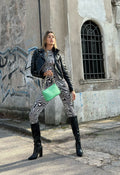 Giacca nera con lacci