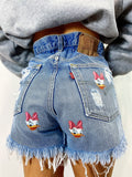 Short Levi’s Vintage con stampa Paperina bagno medio