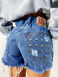 Short Levi’s Vintage bagno medio con borchie