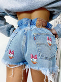 Short Levi’s Vintage con stampa Paperina bagno chiaro