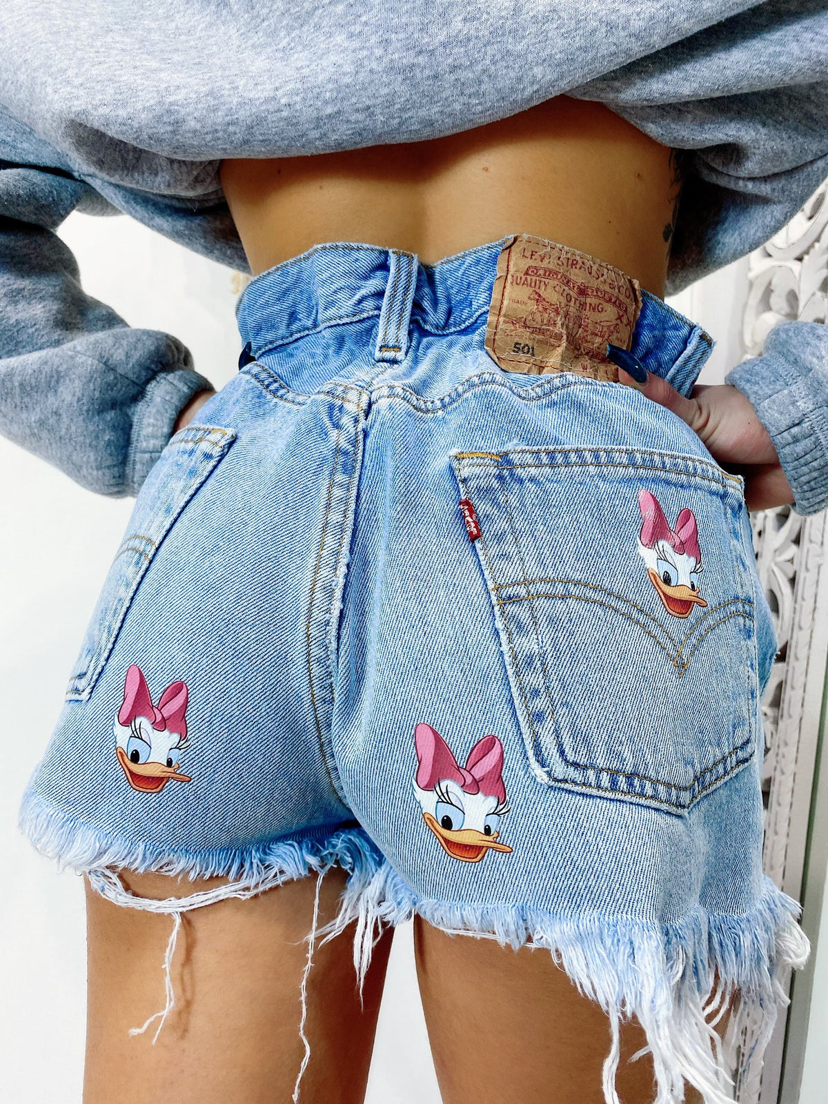 Short Levi’s Vintage con stampa Paperina bagno chiaro