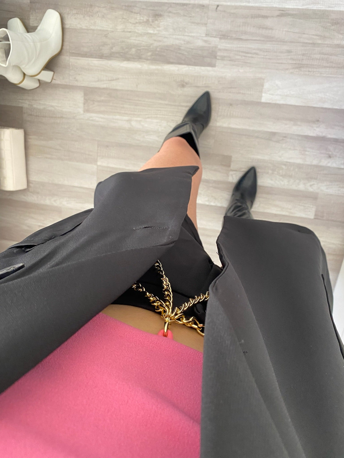 Completo gilet e short nero