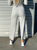 Completo Maglia e pantalone quality grigio polvere