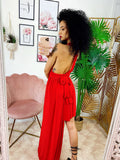 Dress Red carpet rosso gonna corta