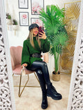 Maxi maglione Verde militare