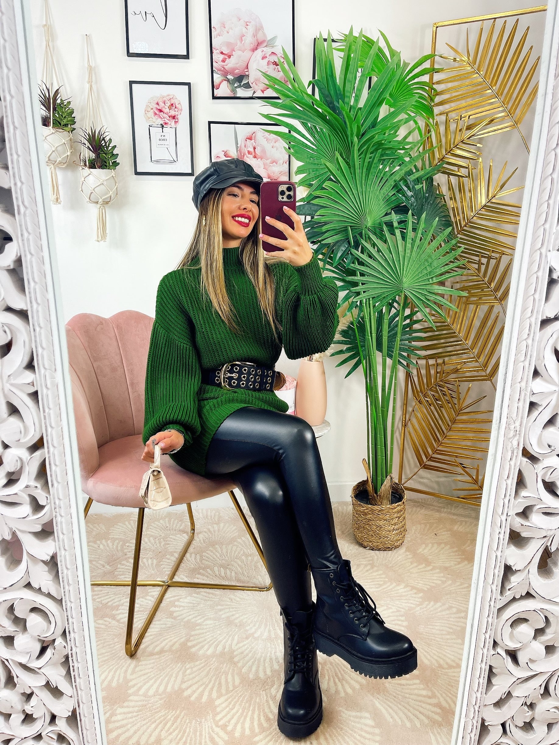 Maxi maglione Verde militare
