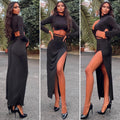 Completo nero top e gonna Anastasia