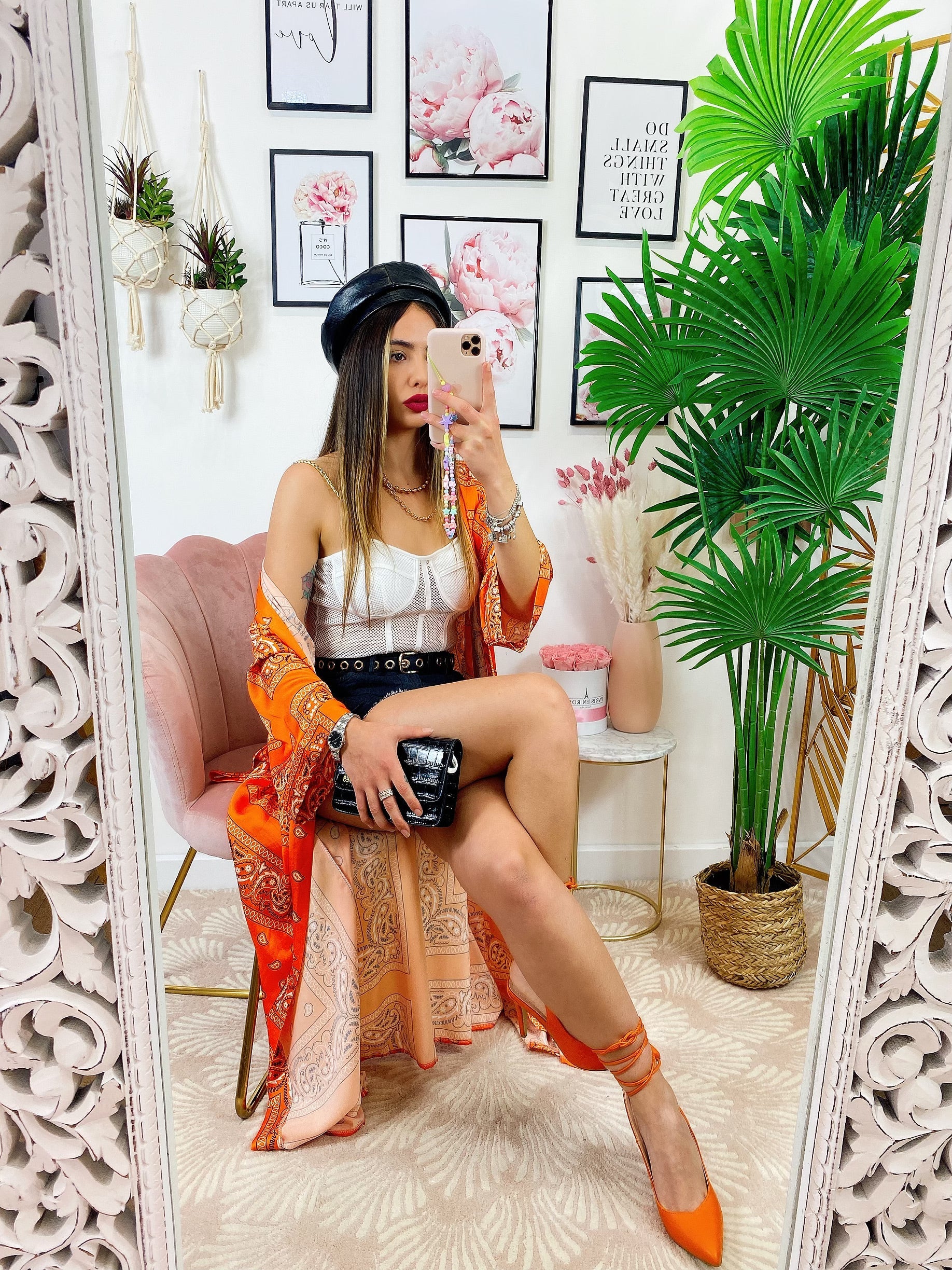 Kimono etnico Orange