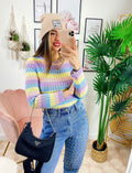 Maglioncino a righe Multicolor