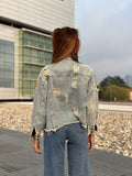 Giaccone di jeans pop