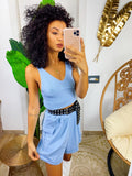 Completo sportivo top e short carta da zucchero