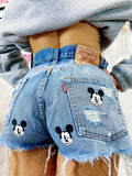 Short Levi’s Vintage con stampa topolino bagno medio