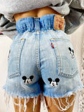 Short Levi’s Vintage con stampa topolino bagno chiaro