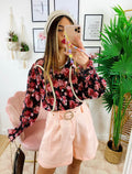 Short con cintura gioiello Rosa