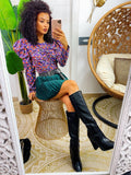 Blusa a fiorellini lilla