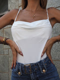 Body bianco con scollo