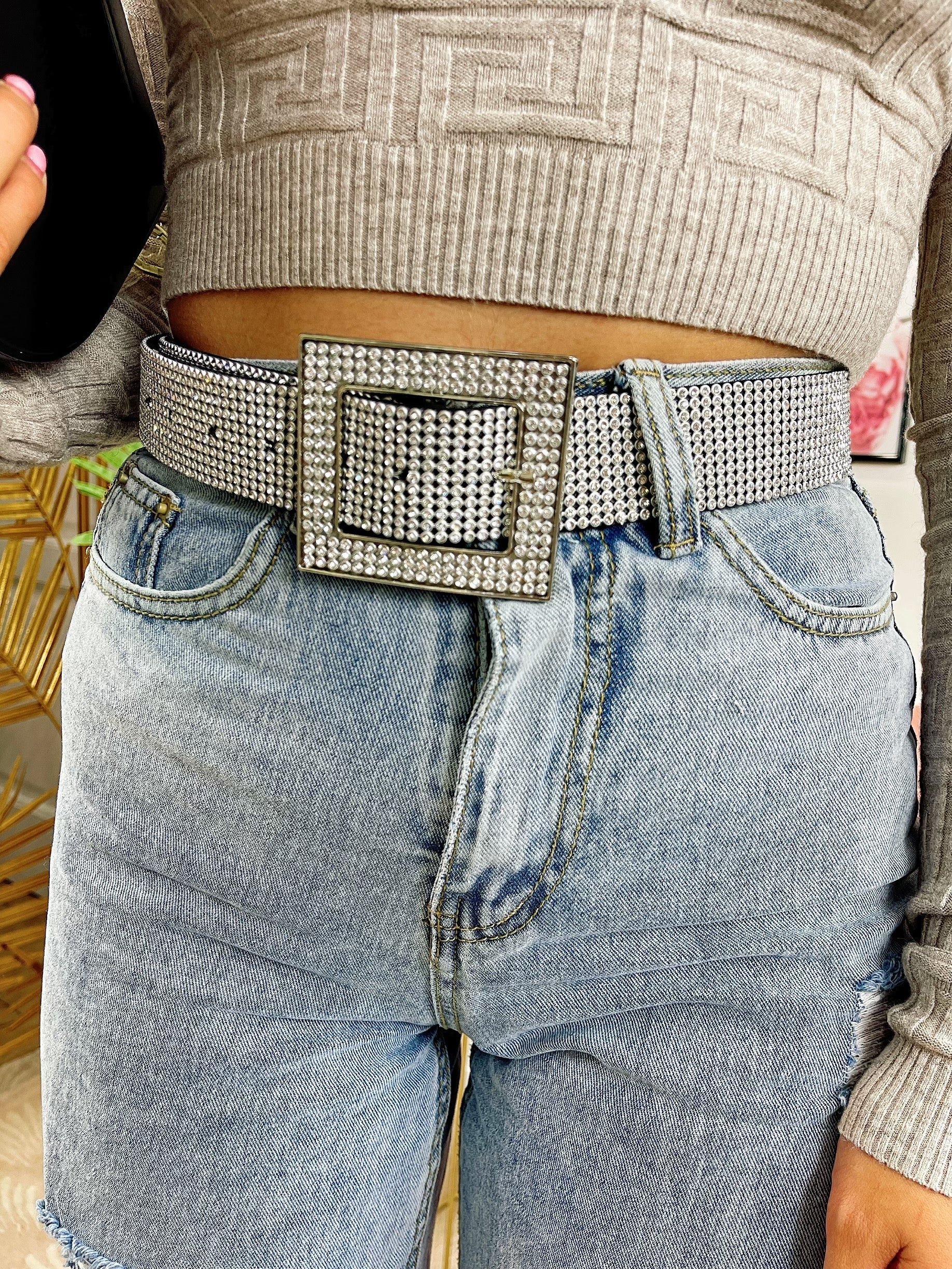 Cintura con strass
