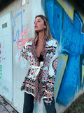 Cardigan Con dettagli rosso nero