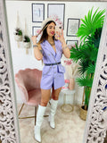 Tutina a Blazer con borsetta lilla