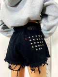 Short Levi’s Vintage nero con borchie