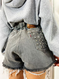 Levi’s Vintage grigio chiaro con borchie