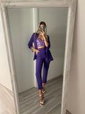 Completo giacca e pantalone Viola