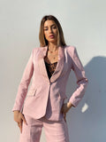Completo giacca e pantalone cipria