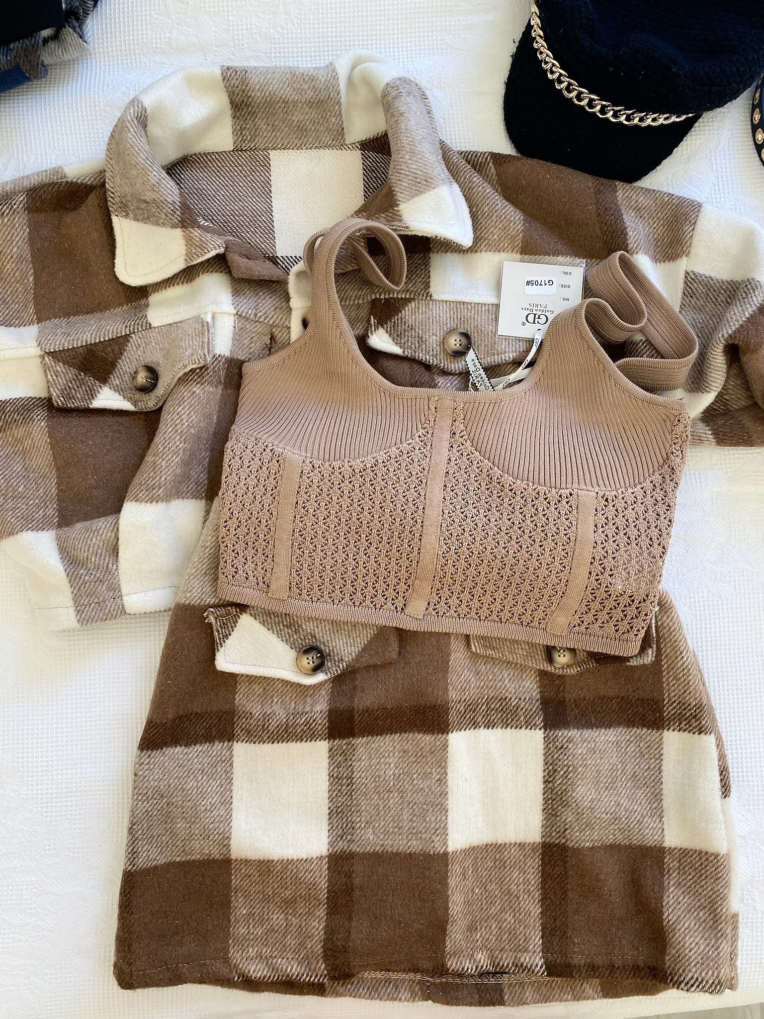 Top in filo nude