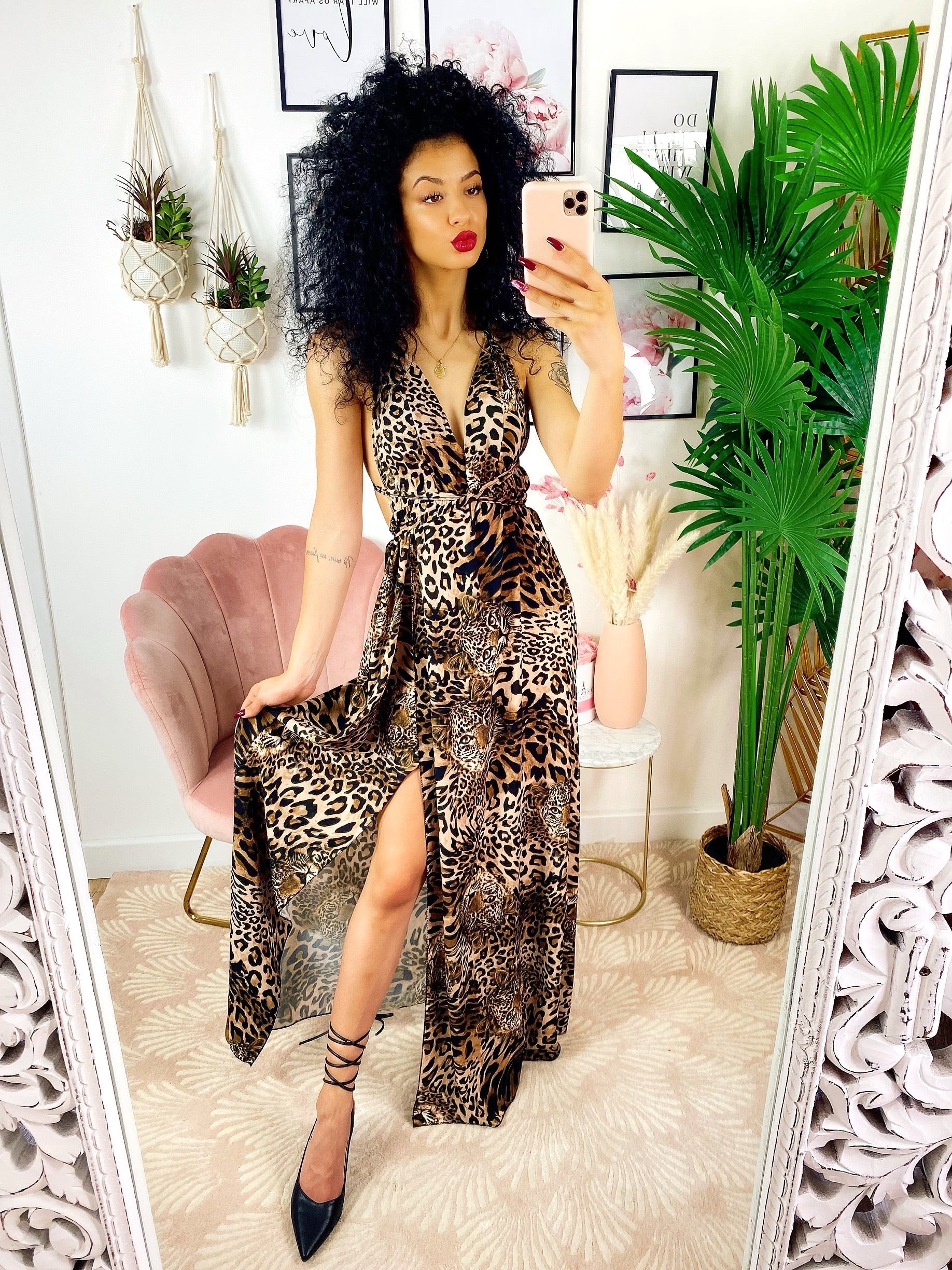 Dress Afrodite stampa leopardata
