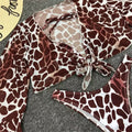 Bikini animalier più camicetta